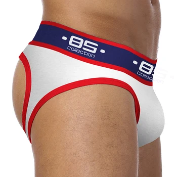 

BS Brand Men Underwear Sexy Jock Straps Calzoncillos Tanga Hombre G-string Thongs Brand Gay Briefs Sexy Jockstrap BS146