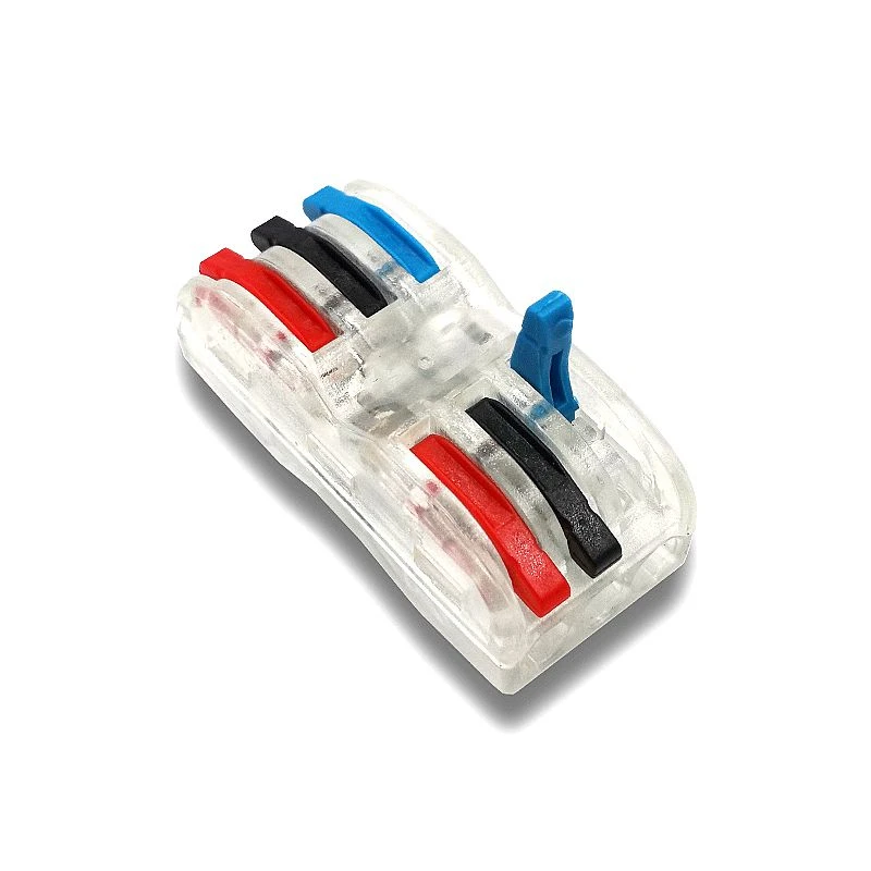 PCT-2-3(transparent) 25-100 шт. провод соединительного Терминала Мини Быстрые соединители, универсальный компактный Кабельный разъем SPL-1 SPL-2 SPL-3 клеммной колодки - Цвет: PCT-2-3(transparent)
