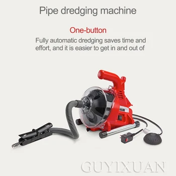 

Toilet dredge through sewer home electric pipe dredging machine toilet kitchen clogging tool