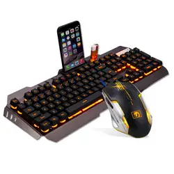 OMESHIN светодиодный Usb подсветка эргономичная игровая клавиатура + игровой набор мыши + коврик для мыши 6 кнопочная мышь 104 клавишная