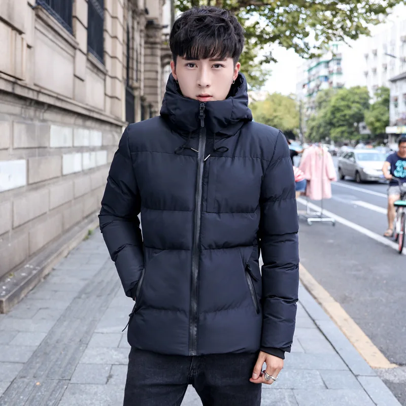 New Style Winter Korean-style MEN'S Cotton-quilted Coat Wash And Wear Treatment Cotton Cardigan Urban Fashion Hooded Cotton