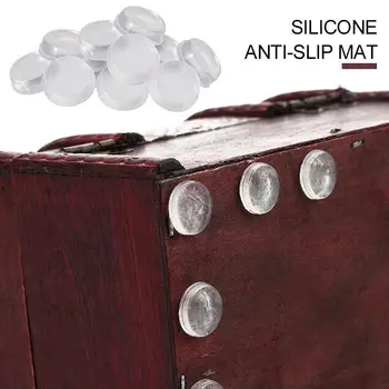 

Silicone Feet Pads Rubber Bumper Damper Rubber Feet Pads Cylindrical 12*12*2mm Multi-Function Convenient Durable Drawer