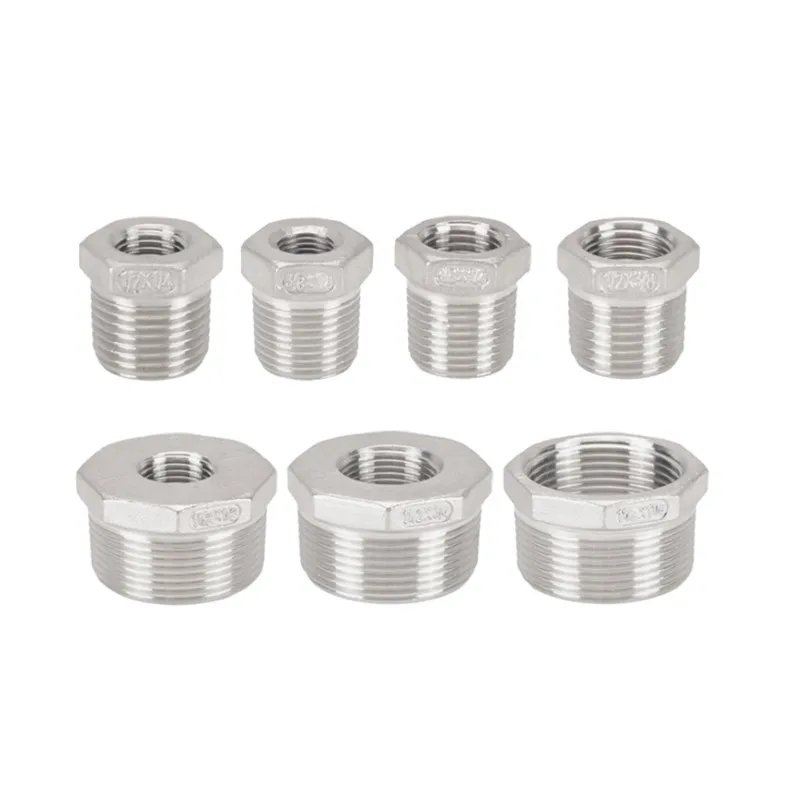 Buje reductor de acero inoxidable, reductor de buje macho x hembra de 1/8 , 1/4, 1/2 , 3/4, 1 , 1, 1-1/4 , 1-1/2, 1-304 , BSP