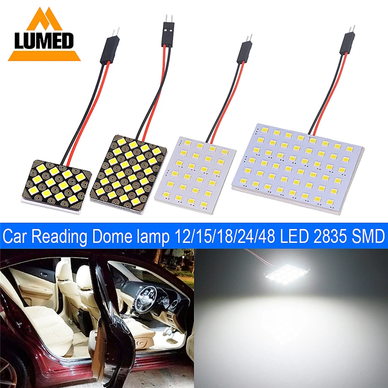 2x T10 1210 SMD светодиодный автомобиль панель лампы авто Интерьер светильник Купол