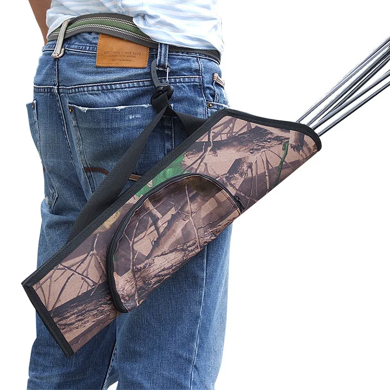 

MENFLY Shooting Arrows Bag Camouflage Competitive Hunting Quiver Outdoor Archery Target Back Arrow Simple Waist Quivers Pot