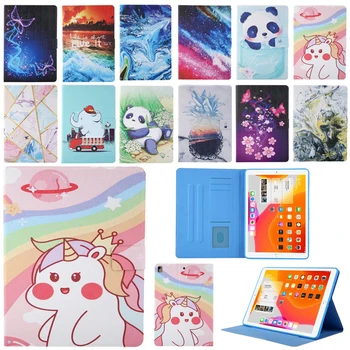 

PU Leather Skin for iPad 5th 6th Generation A1954 Cases Cartoon Unicorn Smart Cover for Ipad Air 1 2/iPad 9.7" 2017 2018 Case
