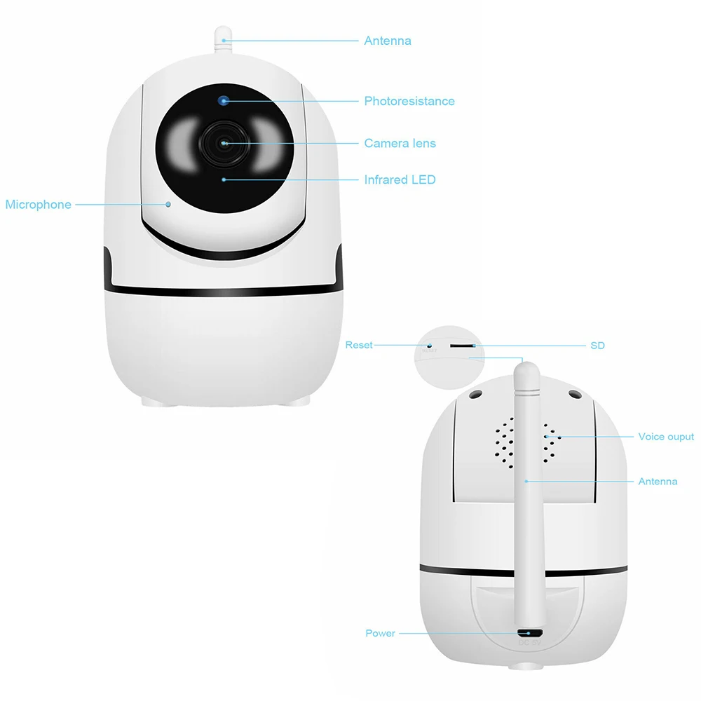 1080P Облако IP Wi Fi Камера домашней безопасности Камеры Скрытого видеонаблюдения