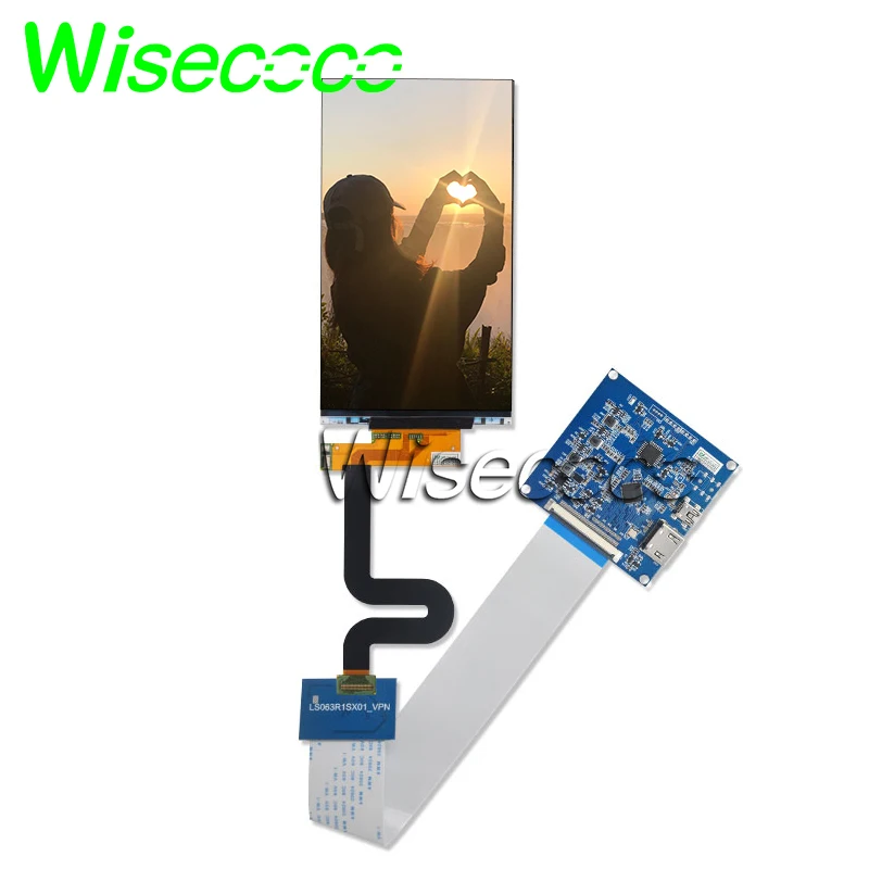 ЖК экран Wisecoco 6 3 дюйма 1440 × 2560 IPS LS063R1SX01 60 контактов с USB драйвером MIPI удаление