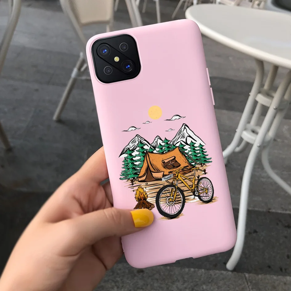 For OPPO Reno 4Z 5G Reno4Z CPH2065 Case Phone Cover Flower Cartoon Protective Bumper Funda Soft Coque For OPPO Reno4 Z A92s Etui