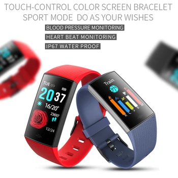 

Men Women Sport Smart Watch Waterproof Color Screen Fitness Tracker Heart Rate Monitor Call Reminder Smartwatch