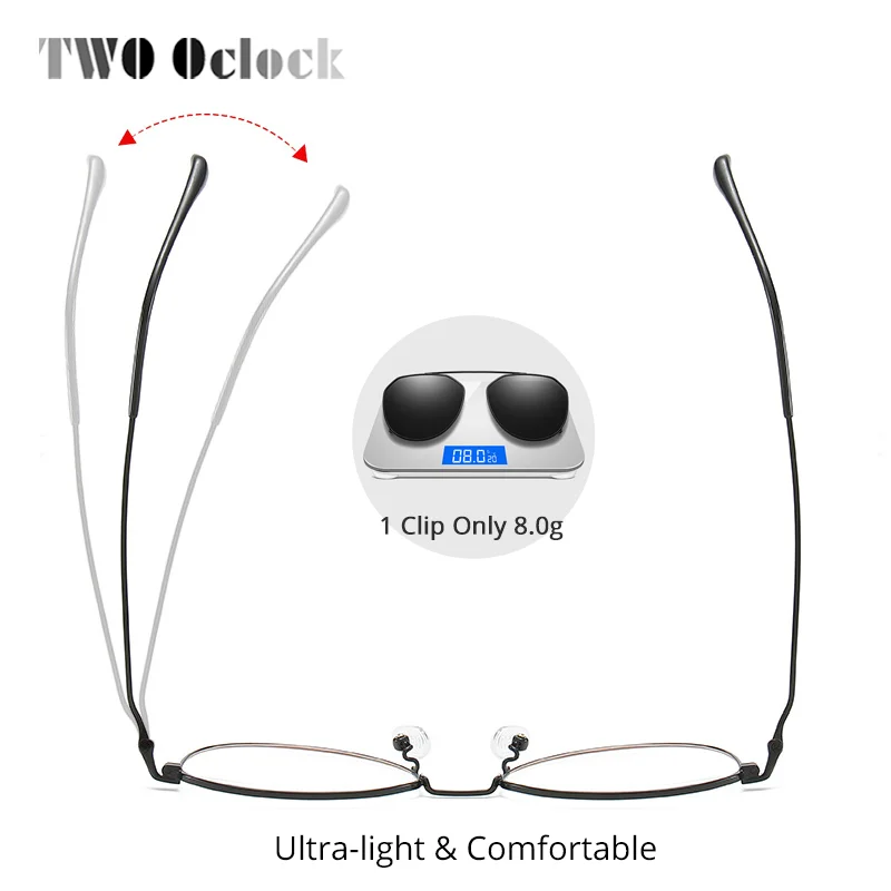 Два Oclock, ультра-светильник, солнцезащитные очки по рецепту, близорукость, женские, поляризационные, на клипсах, очки, оправа, полярная оптика, 2 в 1, Z17197