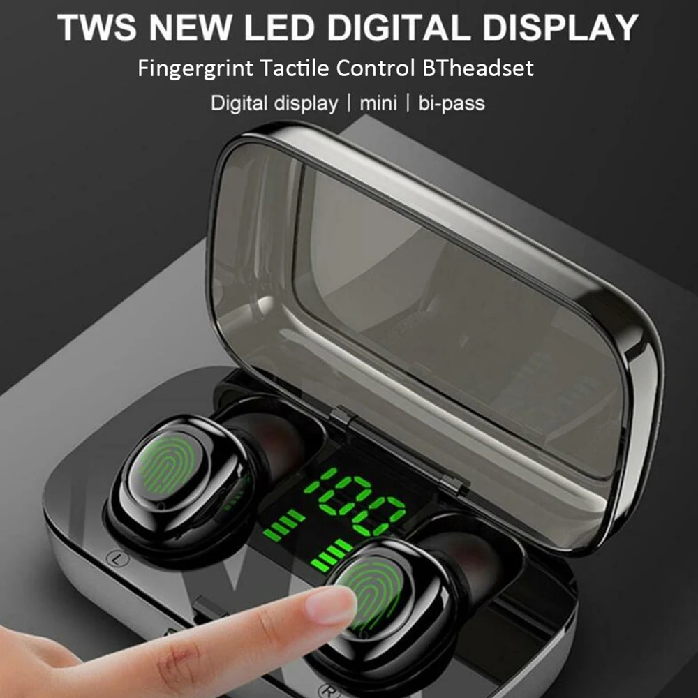 XG-23 TWS Bluetooth спортивные наушники IPX6 Водонепроницаемая пота гарнитура стерео наушники-вкладыши умные наушники с шумом
