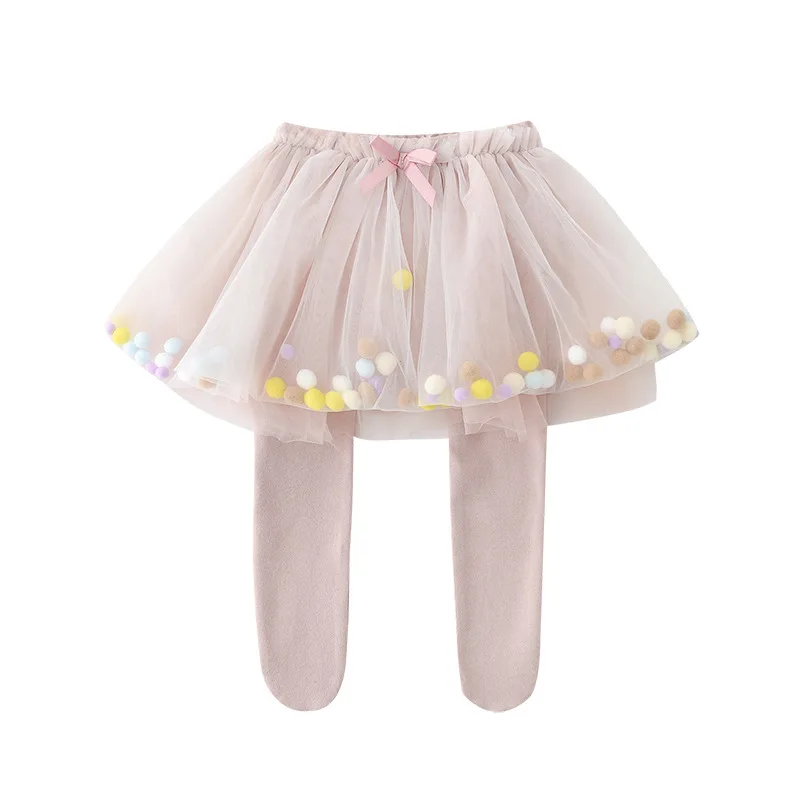 Baby Infant Girl Sweet Ball Tutu Skirts Leggings Newborns Toddler Pants