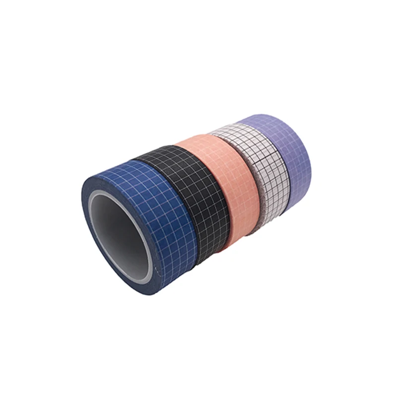 

10M Black and White Grid Washi Tape Japanese Paper DIY Planner Masking Tape Adhesive Tapes Stickers Decorative Stationery Tapes