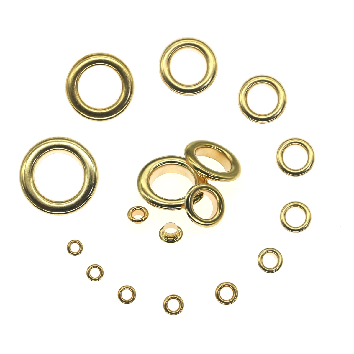 Light gold 3|3.5|4|4.5|5|6|8|10|12|17|20mm best eyelets scrapbooking accessories Knitwear, Jeans Apparel Bags Shoe Brass eyelets