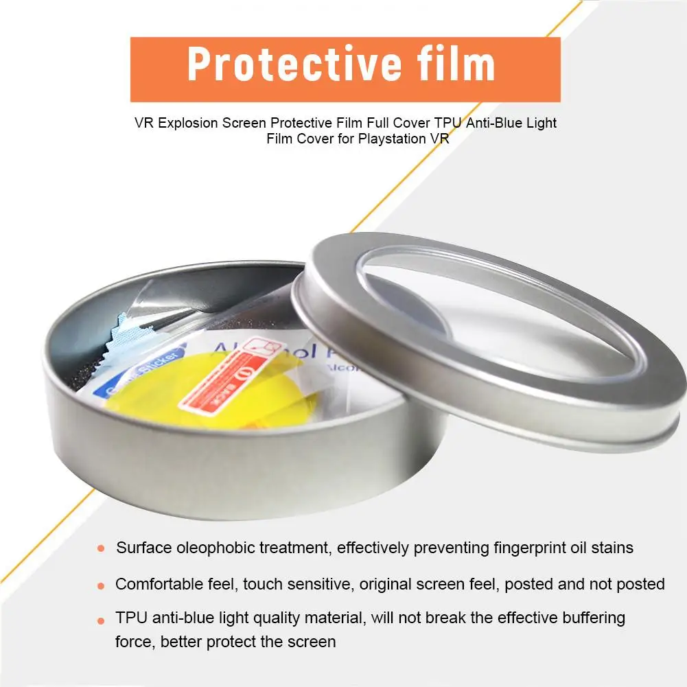 VR Explosion Screen Protective Film Full Covered TPU Anti-Blue Protective Films For PS VR Lens Anti-Explosion Screen Protectors