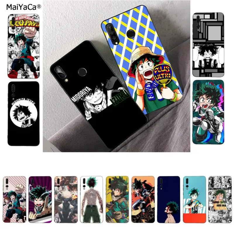 MaiYaCa моя геройская Академия Midoriya Izuku чехол для телефона Huawei P9 10 lite P20 pro P30 Psmart mate 20