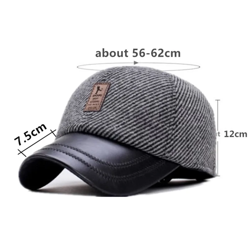 SILOQIN тренд Snapback шапка зимняя Толстая теплая Бейсболка s Новые взрослые мужские наушники шапки регулируемый размер мода папа Спортивная Кепка