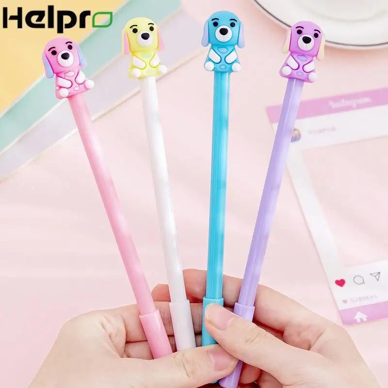 Helpro креативный милый мультяшный щенок школьная гелевая ручка авторучка для