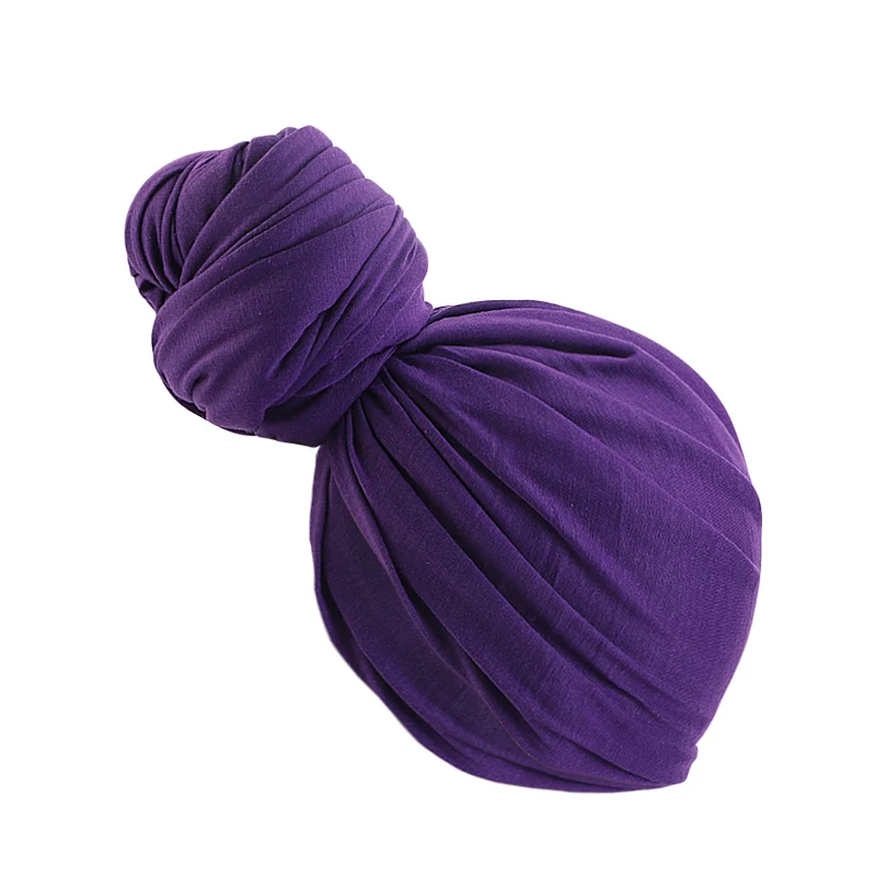 large hair clip Stretchy Jersey Women Muslim Long Tail Scarf Hat Turban Chemo Cap Hair Loss Islamic Headwrap Head Cover Wrap Caps Bonnet Hat New hairclips