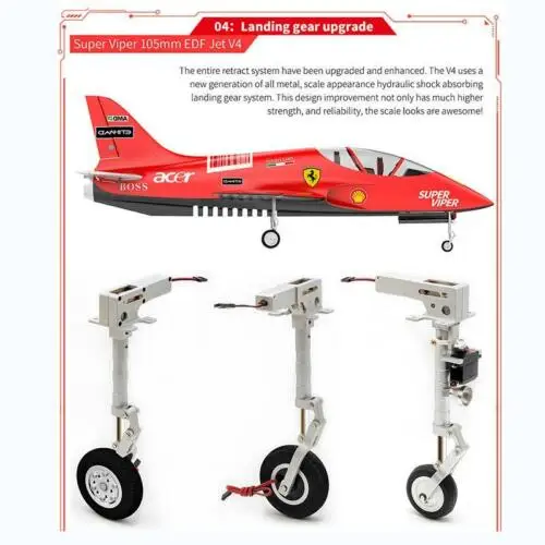 HSD RC 1,6 M Jet 105 мм EDF супер Viper V4 12S 160A самолет PNP модель гидравлический TH06108