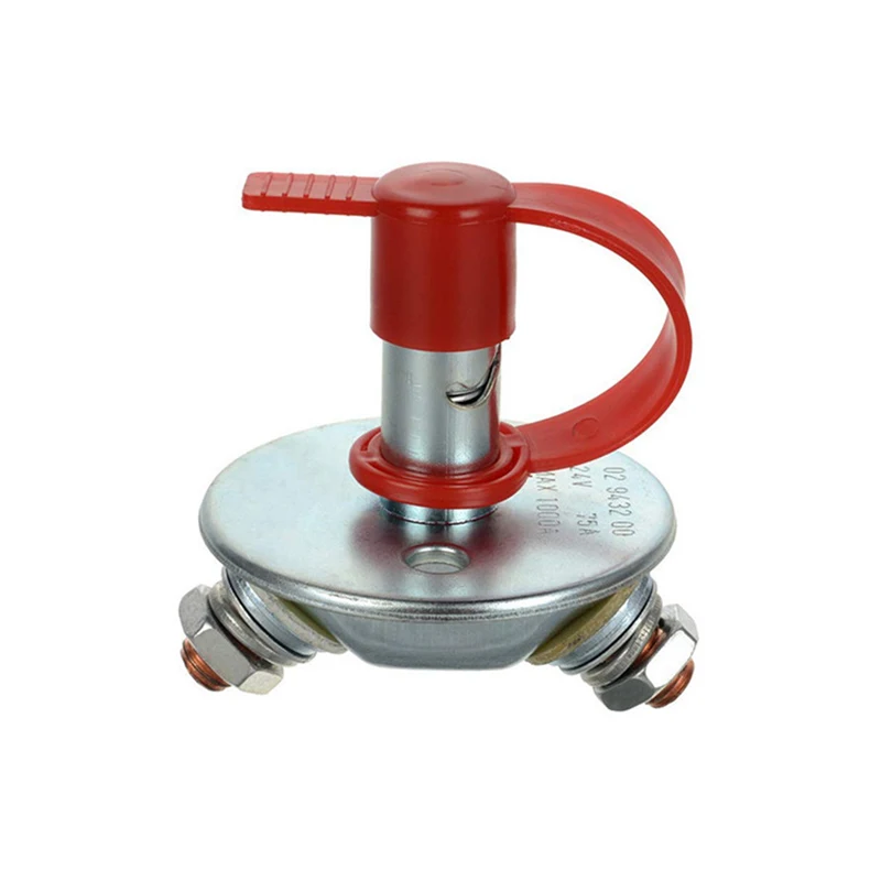 

Marine Battery Switch Battery Isolator 12-24V Disconnect Rotary Switch Selector Removable Key For Boat Rv Vehicle