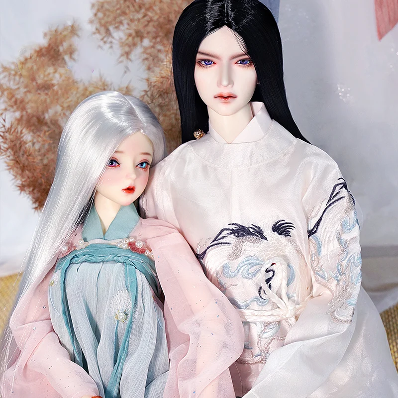 

1/6 1/4 1/3 Scale BJD Wig Ancient Costume Long Hair Wigs For BJD/SD YOSD MSD SD13 Girl SD17 Strong Uncle Doll Accessories C1128
