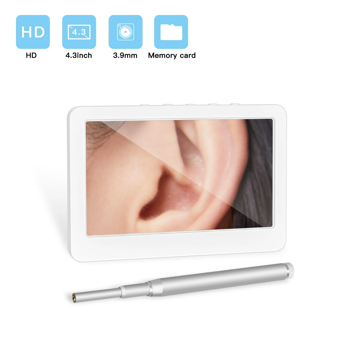 PROD 1005003464221463 HD 720p medical home use visual ear cleaning
endoscope with 4.3 inch LCD display