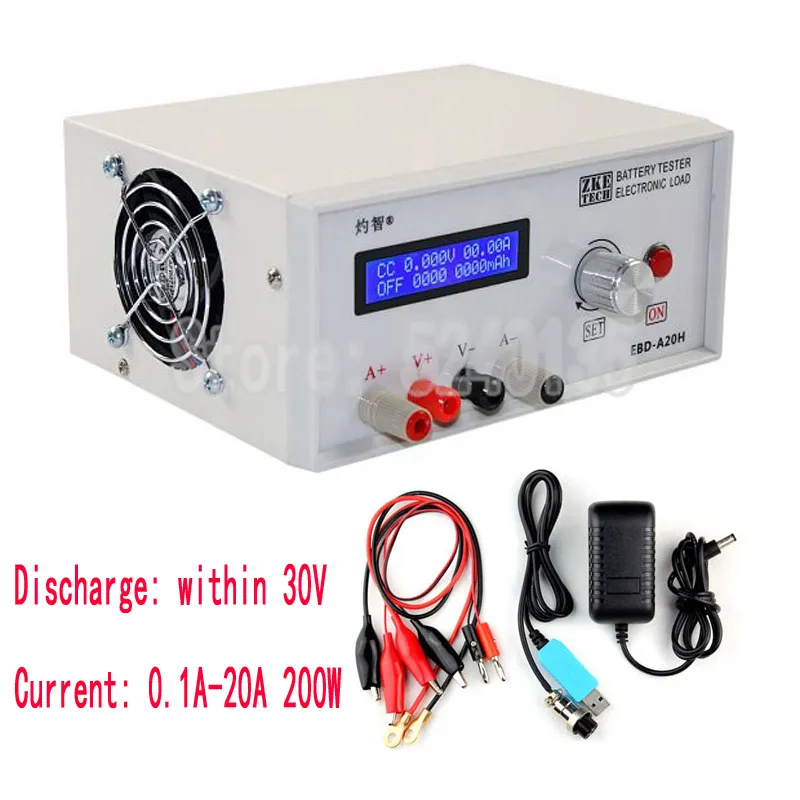 Battery Tester Electronic Load Battery Capacity Charging Discharge Tester 