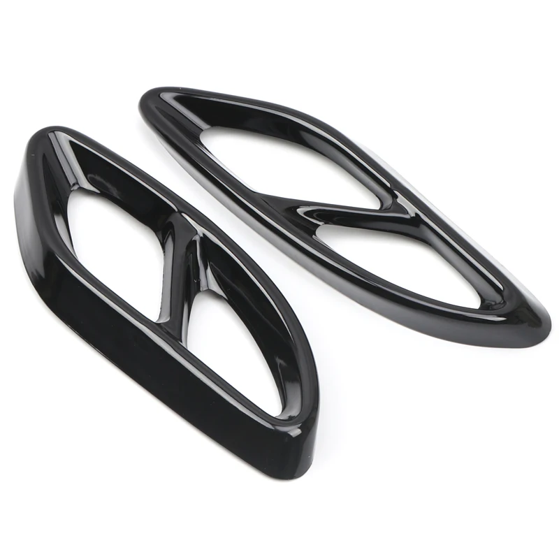 Car Styling Accessories For Mercedes-Benz E CLA C GLC GLS GLE B Class Rear Exhaust Muffler Tail End Pipe Decoration Cover Trim