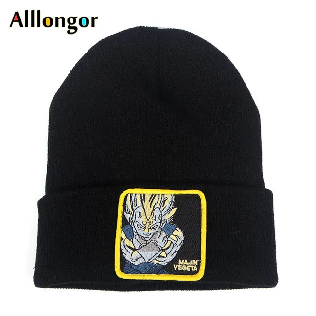 Dragon Ball Z MAJIN BUU Beanie, высококачественные хлопковые повседневные шапочки для мужчин и женщин, теплая вязаная зимняя шапка, модная однотонная шапка унисекс - Цвет: color10