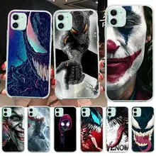 PENGHUWAN Marvel Joker Venom Spider Man Custom Photo Soft Phone Case for iPhone 11 pro XS MAX 8 7 6 6S Plus X 5S SE XR cover