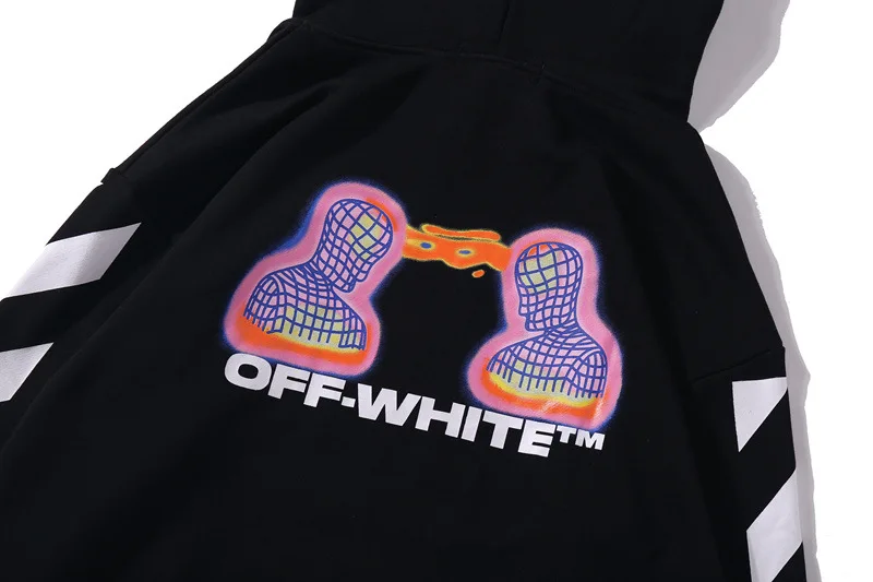Off-White 4D портрет температуры зондирования Толстовка