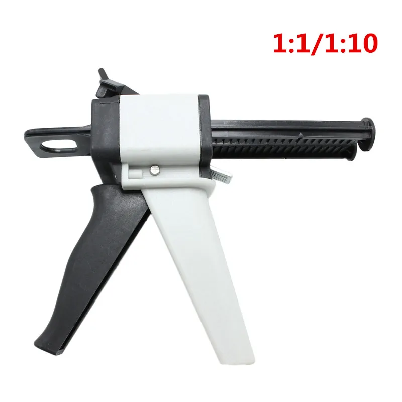 

Universal Fitting Dental Impression Mixing Silicone Rubber Tray Dispenser Gun Dispensing Caulking 1:1 /1:10 50ml Dental Lab Tool