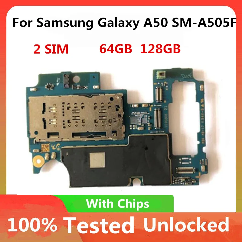 Материнская плата для Samsung Galaxy A50 A505F A505FN 128 ГБ оригинальная разблокированная
