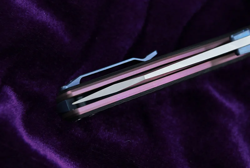 CH3516 Флиппер складной нож S35VN лезвие шарикоподшипники TC4 Титан+ CF Ручка Кемпинг Охота карманные Фруктовые Ножи EDC инструмент
