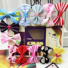 Детские заколки в Корейском стиле; бант в горошек; заколка в виде утенка; повязка на голову с лентой для девочек; Детский головной убор с боковой застежкой