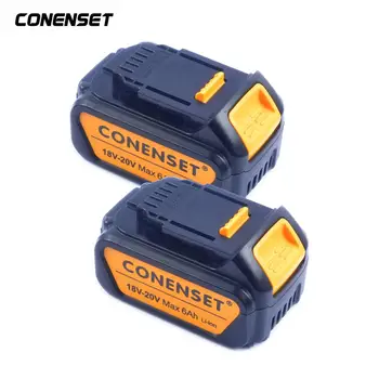 

20V 6000mAh Lithium Ion Replacement Power Tool Battery for Dewalt MaxXR DCD985B DCD771C2 DCS355D1 DCD790B Cordless Power Tools