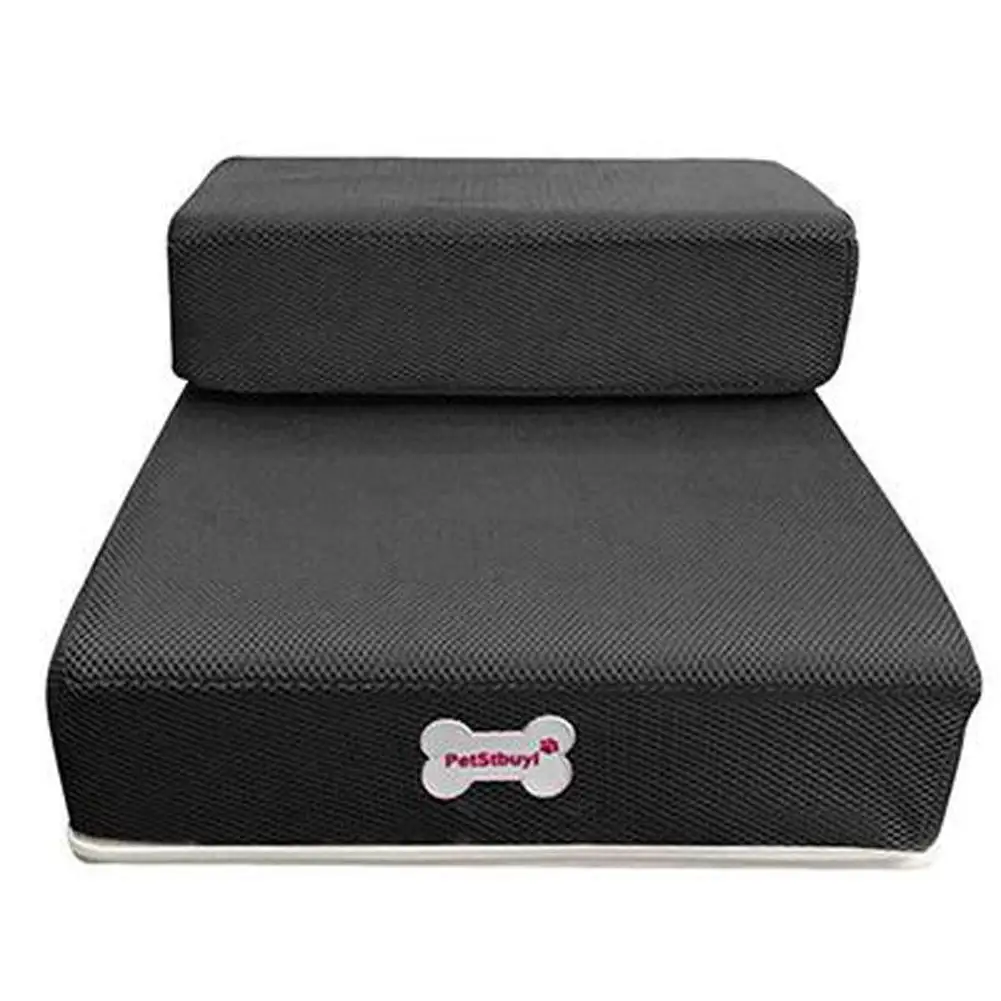 Pet Stairs Breathable Mesh Breathable Detachable Pet Bed Ramp Stairs 2 Steps Ladder for Small Dogs Puppy Cat Bed Cushion Mat