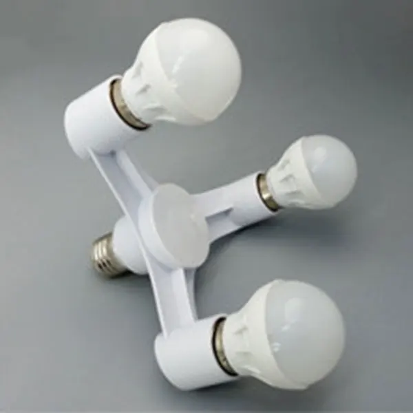 High Quality 3 In 1 E27 to E27 LED Lamp Bulbs Socket Splitter Adapter Holder For Photo Studio OCT998