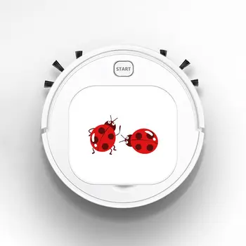 

Smart Robot Vacuum Cleaner Rechargeable USB Auto Sweeping Mop Clean Robot Sweeping Cleaner Two Cute Seven-spot Ladybugs