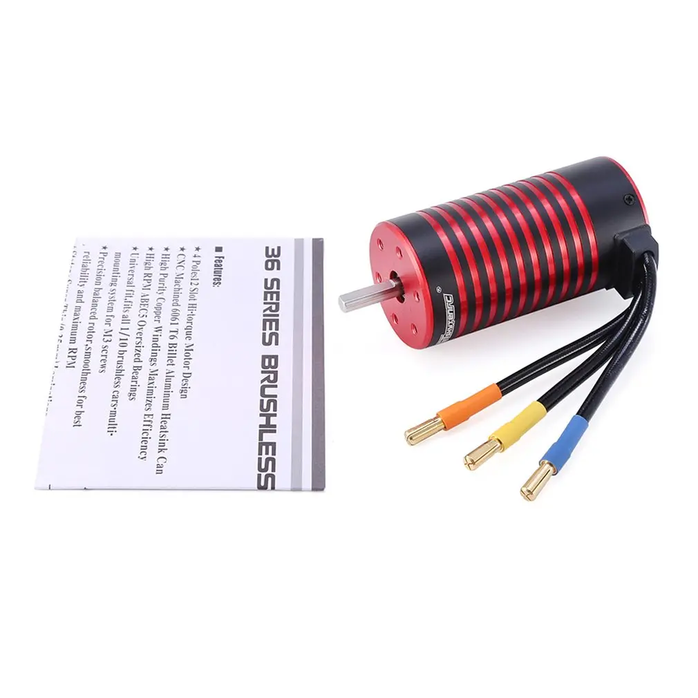 

LeadingStar GTSKYTENRC 3670 2050KV Brushless Motor for GTR/Lexus 2S 1:10 3S 4S 1:8 RC Drift Racing Off-road Car Truck Sensorless