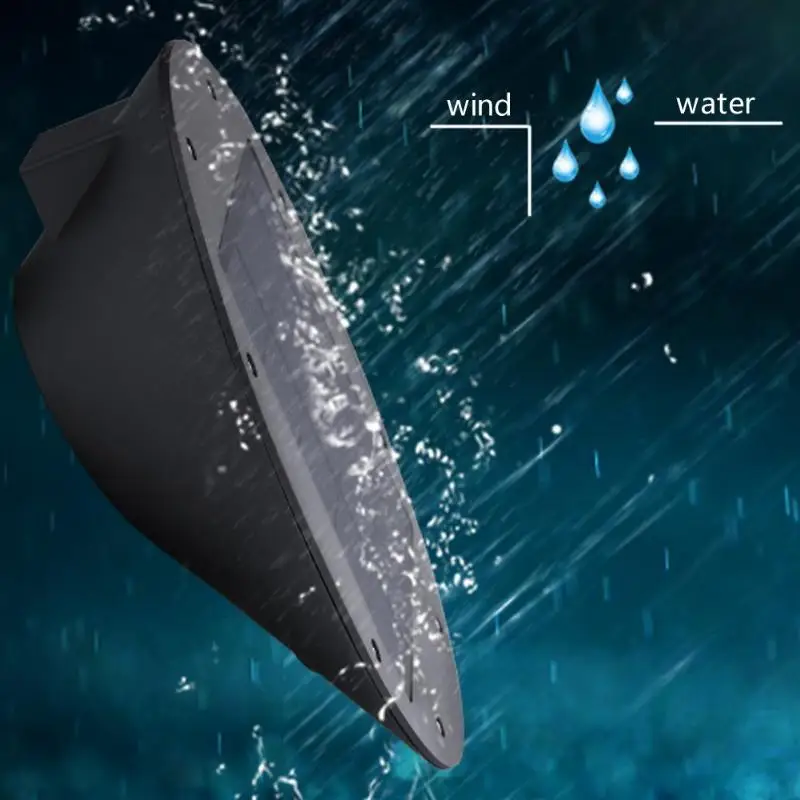 ALLOYSEED 2W 7LED Oval waterproof Solar Outdoor Wall Lamp Motion Home garden street Sensor Yard Light public road Night