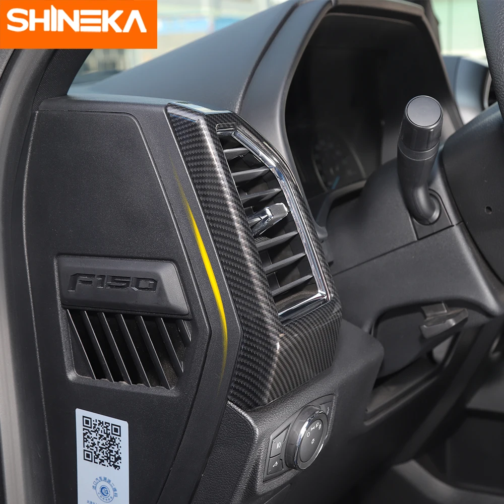 SHINEKA интерьерные молдинги для Ford F150 Автомобильный Центральный контроль декоративная крышка наклейки Набор аксессуаров для Ford F150