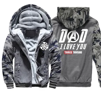 

New Man Warm Marvel Casual Jacket Winter Costume Zipper Thick Overcoat Arrival Letter Men's Costumes Outerwear