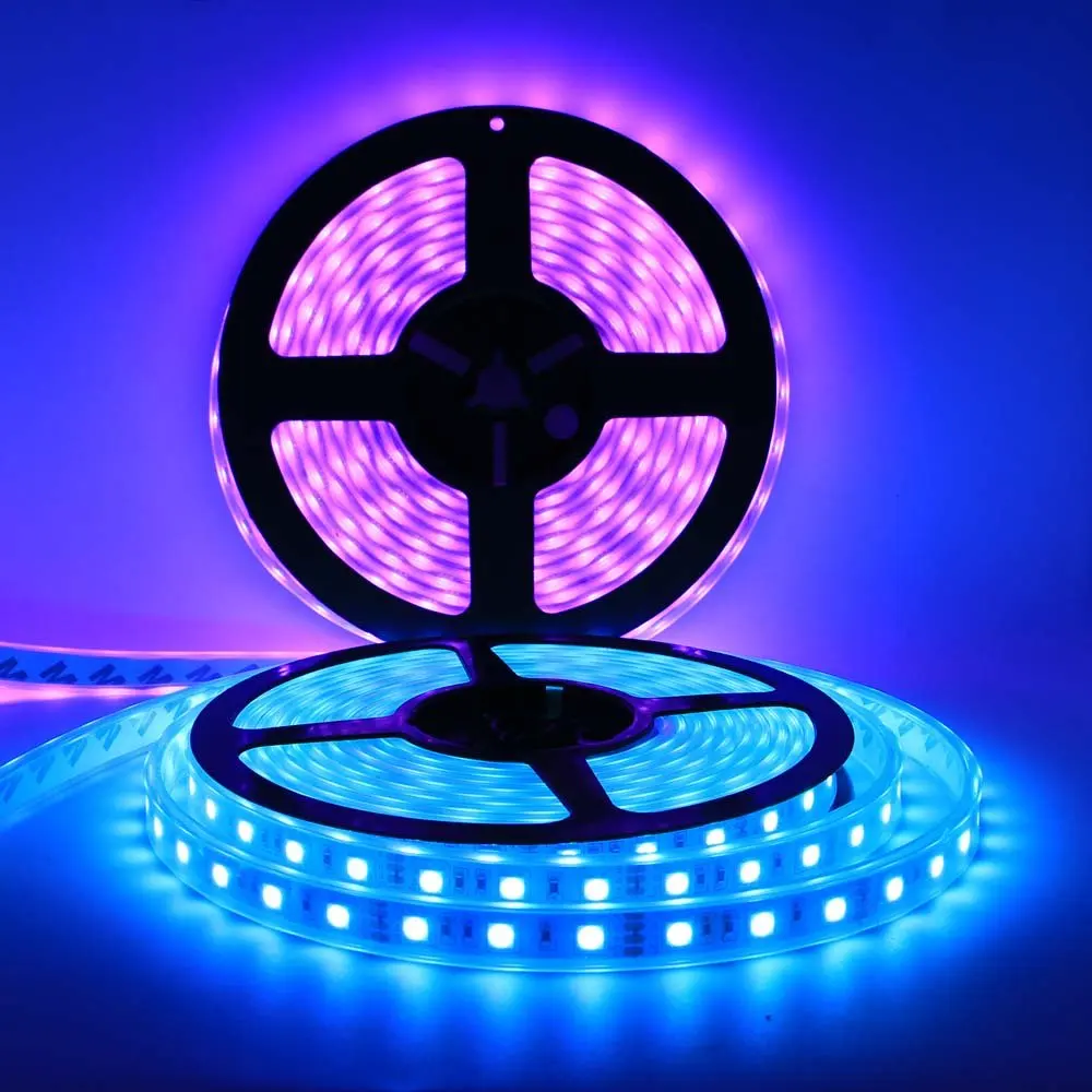 Bluetooth 10ft 20ft 30ft 100ft 12V 60 светодиодный s/M RGB SMD 5050 Светодиодные ленты света гибкий Водонепроницаемый IP65 на открытом воздухе с пультом дистанционного управления jk117