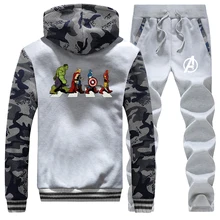 ^#Cheap Mens Camouflage Fleece Sweatshirt Super Hero The Avengers Cartoon Coat Thick Winter Fashion Hoody Suit Jackets+Pants 2 Piece Set ^#Cheap Mens Camouflage Fleece Sweatshirt Super Hero The Avengers Cartoon Coat Thick Winter Fashion Hoody Suit Jackets+Pants 2 Piece Set
