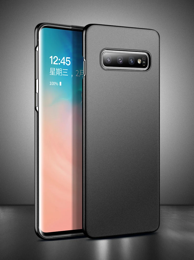 samsung silicone For Samsung S10 S10e Case Cyan Shockproof Hard PC Ultra Thin Frosted Cases For Samsung Galaxy S8 S9 S10 Plus Lite Cover cute samsung cases