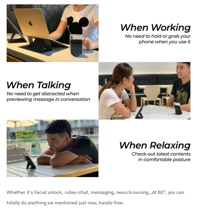 Подходит для MOFT X ультратонкий стелс Apple, держатель для карт, складной портативный автомобильный Настольный держатель для карт