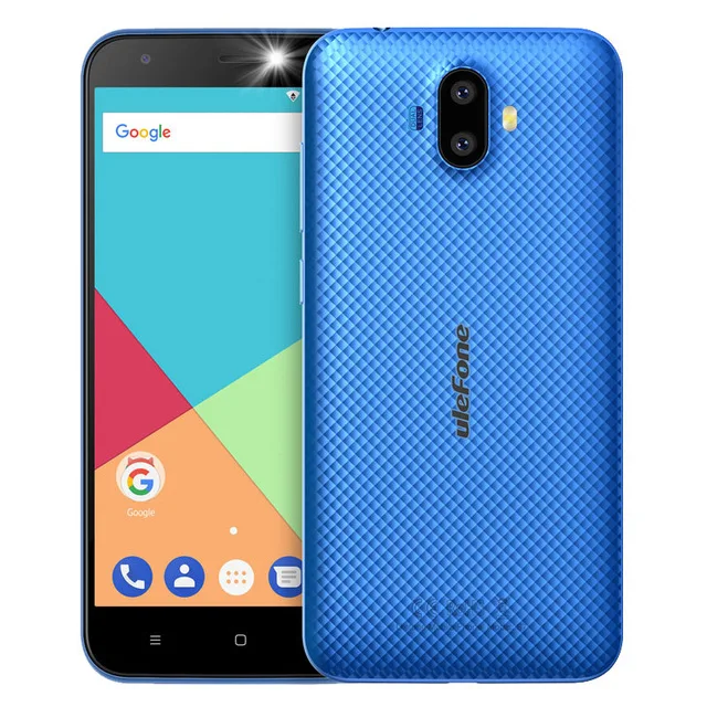 Смартфон Ulefone S7, 5,0 дюйма, HD, двойная камера заднего вида MTK6580, четыре ядра, три слота, 1 ГБ ram, 8 Гб rom, 3G WCDMA, Android 7,0, мобильный телефон - Цвет: blue